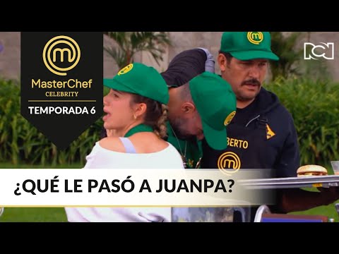 Juan Pablo sufre percance en medio del reto por equipos | MasterChef Celebrity