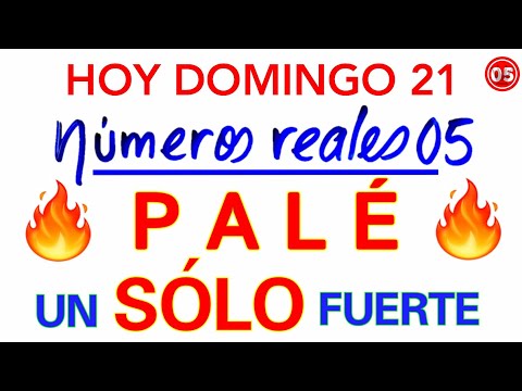 Un PALÉ  SÚPER para HOY DOMINGO 21/07/2024/ Un SÓLO NÚMERO para HOY/ Números para hoy DOMINGO 21