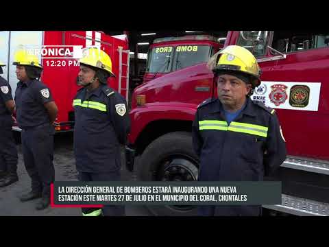 Dos camiones de bomberos fueron desplazados a El Coral, Chontales - Nicaragua