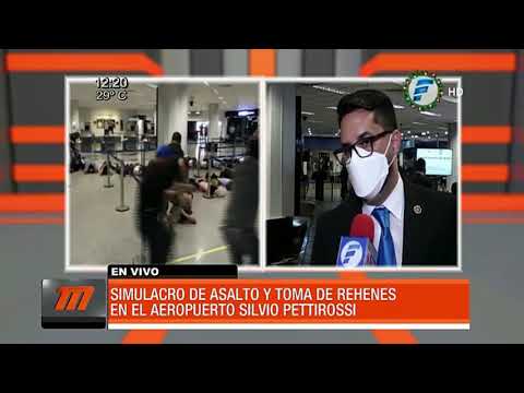 Simulacro de asalto y toma de rehenes en el aeropuerto Silvio Pettirossi