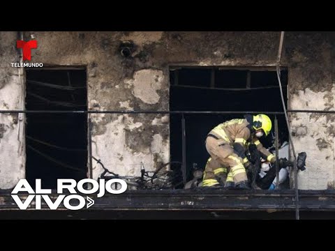 EN VIVO: Así quedaron los edificios residenciales incendiados en Valencia, España | Al Rojo Vivo
