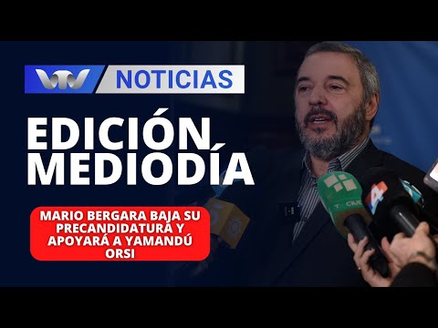 Edición Mediodía 17/04 | Mario Bergara baja su precandidatura y apoyará a Yamandú Orsi