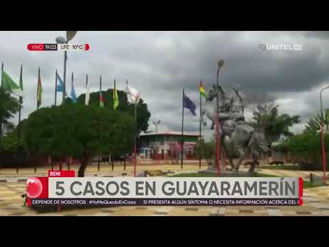 Se registran cinco casos de Covid – 19 en Guayaramerín y 20 sospechosos