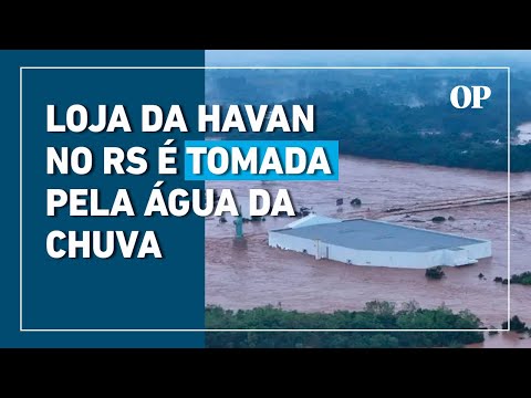 Loja da Havan em Lajeado (RS) é tomada pela água da chuva