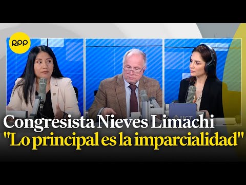 Congresista Nieves Limachi comenta cómo se llevará a cabo la investigación sumaria a la JNJ