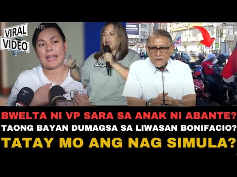 KAPAPASOK LANG! RESBAK  NI VP SARA SA ANAK NI ABANTE? SILA ANG SUMIRA SA PANGALAN KO?