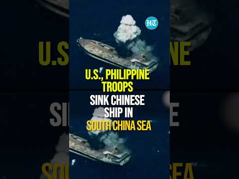 On Cam: U.S., Philippine Troops Sink #ChineseShip In #SouthChinaSea | #china #US #philippines #news