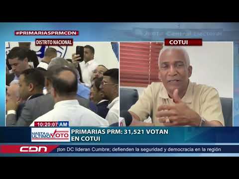 Primarias PRM 31,521 votan en Cotuí