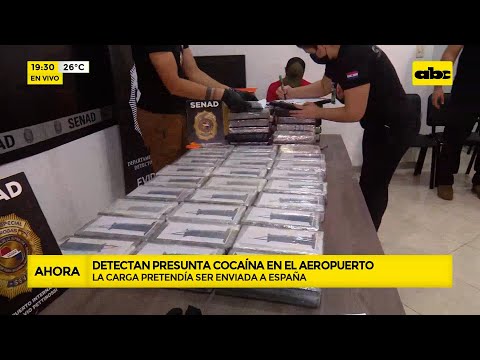 Detectan carga de cocaína en aeropuerto Pettirossi que pretendía ser enviada a España
