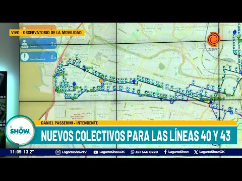 Nuevos colectivos y más frecuencias para las líneas 40 y 43 de transporte urbano en Córdoba