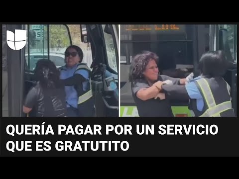 Mujer agrede a conductora de un autobús en California supuestamente por no recibirle $1 como pago