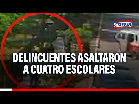 San Juan de Miraflores: Delincuentes asaltaron a cuatro escolares a la salida del colegio