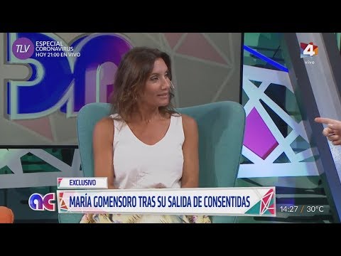 Algo Contigo - María Gomensoro tras su salida de Consentidas