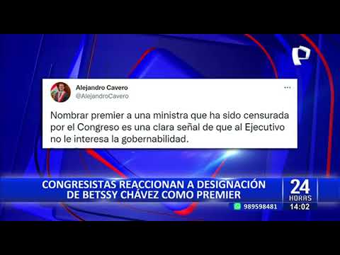 Betssy Chávez: Congresistas reaccionan a su designación como nueva presidenta de la PCM