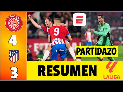 PARTIDAZO Y TRIUNFAZO de Girona vs Atlético de Madrid. Sigue en la cima con el Real Madrid | La Liga