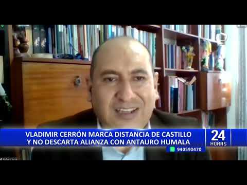 Vladimir Cerrón no descarta una alianza con el recientemente liberado Antauro Humala (1/2)