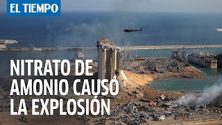 Explosiones en Beirut se debieron al nitrato de amonio, afirma gobierno libane?s