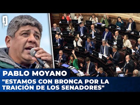 Pablo Moyano: Estamos con bronca por la traición de los senadores