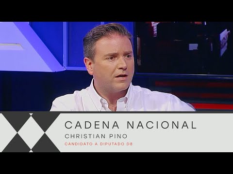 El periodista y candidato a diputado, Christian Pino, en #CadenaNacional