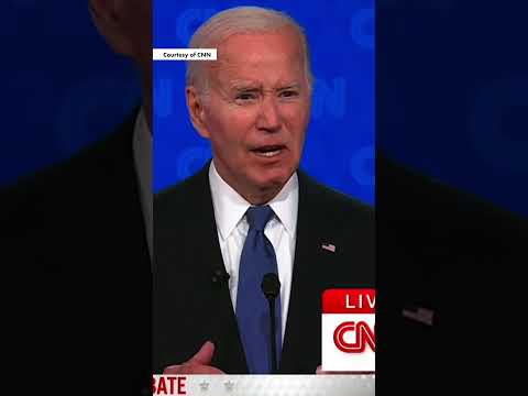 Biden appears to freeze, says he ‘beat Medicare’ in opening of duel with Trump #shorts