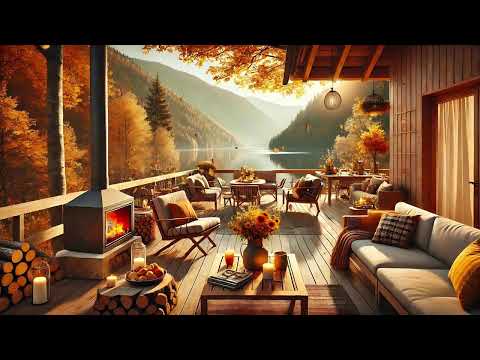 Cozy Fall Coffee Shop Ambience with Smooth Jazz Music and the Relaxing Vibes of Coffee