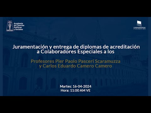 La Academia de Ciencias Políticas y Sociales te invita a: