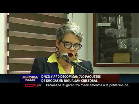 DNCD y ARD decomisan 700 paquetes de drogas en Nigua, San Cristóbal