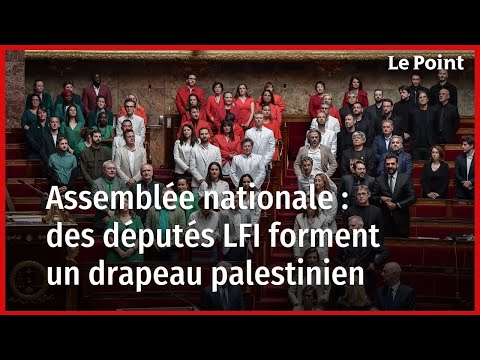 Assemblée nationale : des députés LFI forment un drapeau palestinien