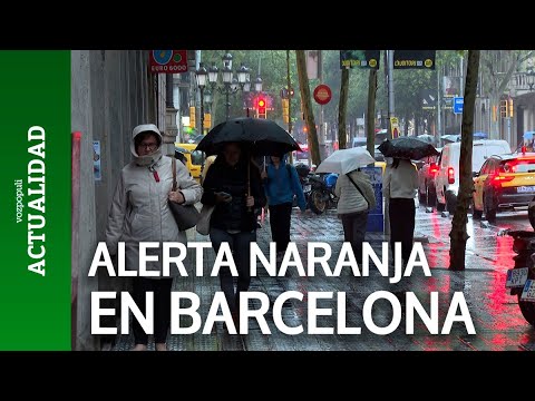 Activada la alerta naranja por fuertes lluvias en Barcelona