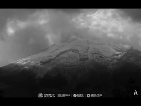 #Popocatépetl | El #Volcan totalmente nevado  ¿Empezará la actividad?