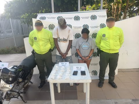 Policía capturó a alias ´Keyner´ y ´Fiona´, mega comercializadores de estupefacientes en Cartagena