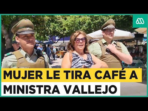 Mujer le arroja café a ministra Camila Vallejo: Agresora fue detenida por Carabineros