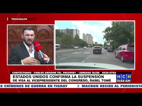 ¡Desvisado! Estados Unidos confirma la suspensión de Visa al Vicepresidente del CN  Rasel Tomé