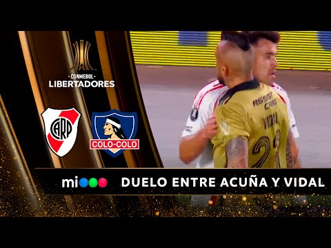 Se enciende el duelo entre Marcos Acuña y Arturo Vidal - River vs. Colo-Colo - Libertadores 2024