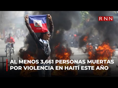 Al menos 3,661 personas han muerto por la violencia criminal en Haití este año