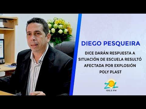 Diego Pesqueira dice darán respuesta situación de Escuela resultó afectada por explosión Poly Plast