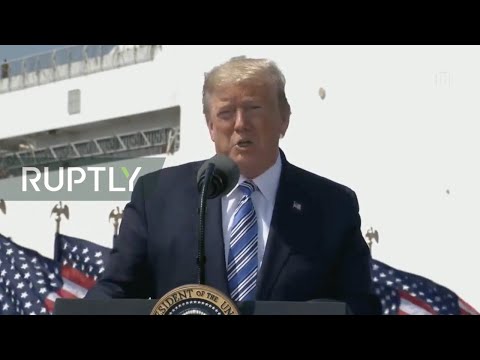 LIVE: Trump sends off navy hospital ship for New York coronavirus mission