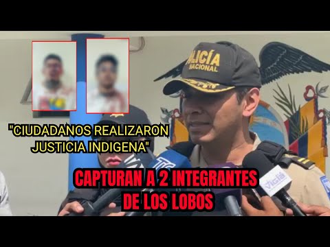 Ciudadanos someten a 2 integrantes de Los Lobos en Alangasí, Quito