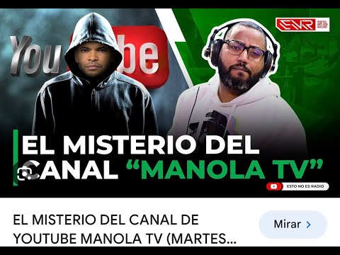 Manola TV puede ser: Angel Martinez, Aneudys Santos? El DNI, Embajada EEUU. Interesados.
