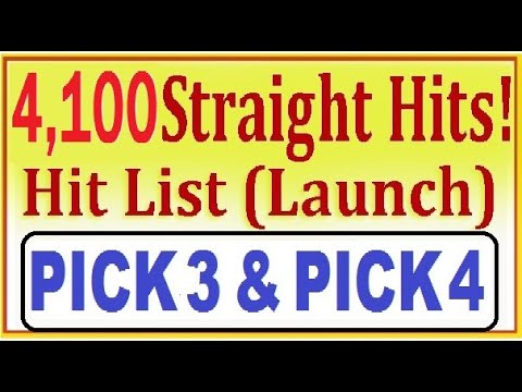 4,100 Pick 3 & Pick 4 Lottery Straight Hits This Week!