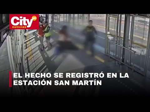 Auxiliar de Policía fue agredida tras intentar evitar una riña en TransMilenio | CityTv