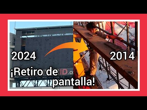 ¡Comenzó el retiro de la pantalla en Sívori! - ¡Se viena la nueva! - Obras Monumental