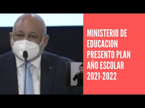 Ministerio de Educación presenta plan para el año escolar 2021-2022