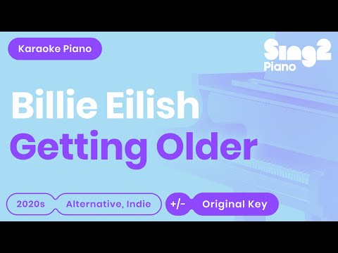 Billie Eilish - Getting Older (Karaoke Piano)