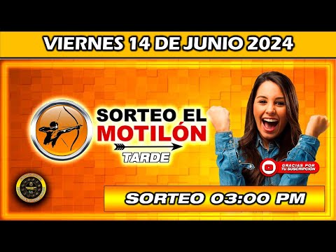 Resultado de EL MOTILON TARDE del VIERNES 14 de Junio del 2024 #chance #motilón