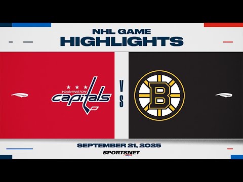 NHL Pre-Season Highlights | Capitals vs. Bruins - September 21, 2025