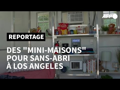 A Los Angeles, des mini-maisons temporaires pour les sans-abri | AFP