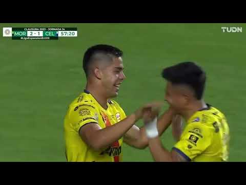 Gol de J. Flores | A. Morelia 2-1 Celaya | Jornada 14 - Clausura 2023 | Liga BBVA Expansión MX