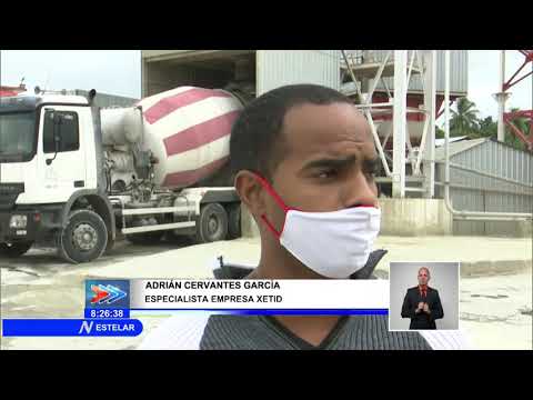 Cuba/La Habana: TICONS entrega hormigón hidráulico para viviendas y obras de la salud