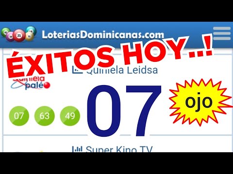 RESULTADOS de HOY..!! BINGO hoy..! ((( 07 )) loteria LEIDSA..! GANAR LAS LOTERÍAS PARA HOY..!!